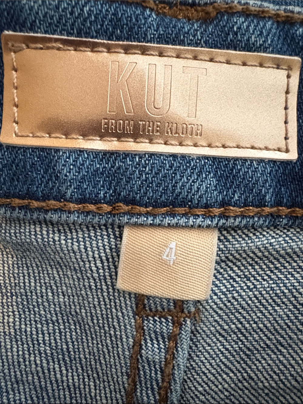 Kut from the Kloth Sienna Wide Leg Jeans Two Tone Size 4 - Picture 5 of 10